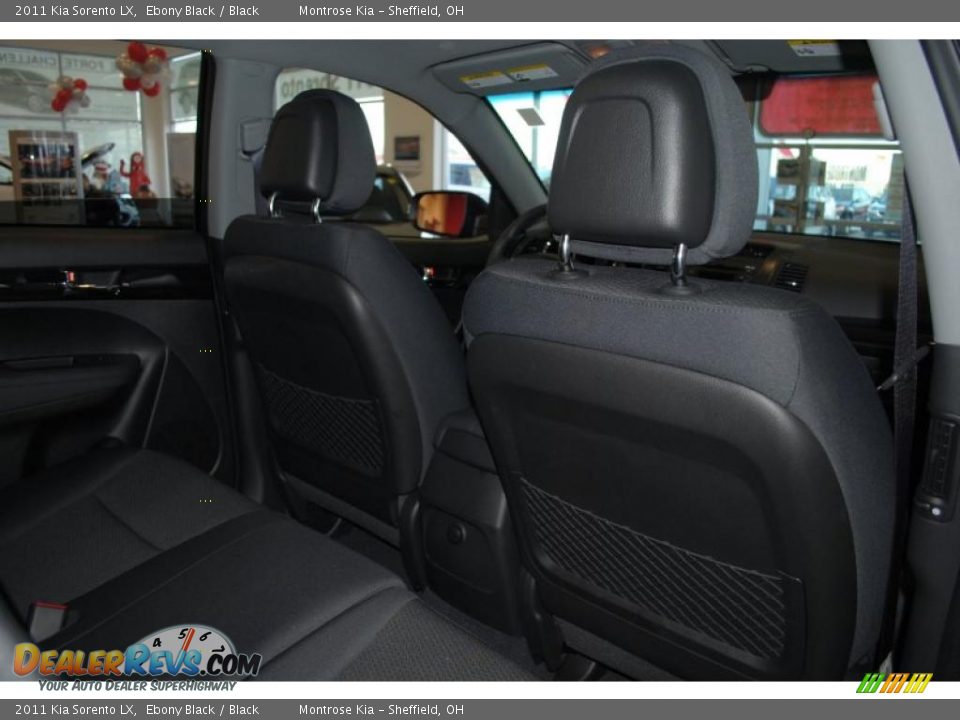 2011 Kia Sorento LX Ebony Black / Black Photo #22