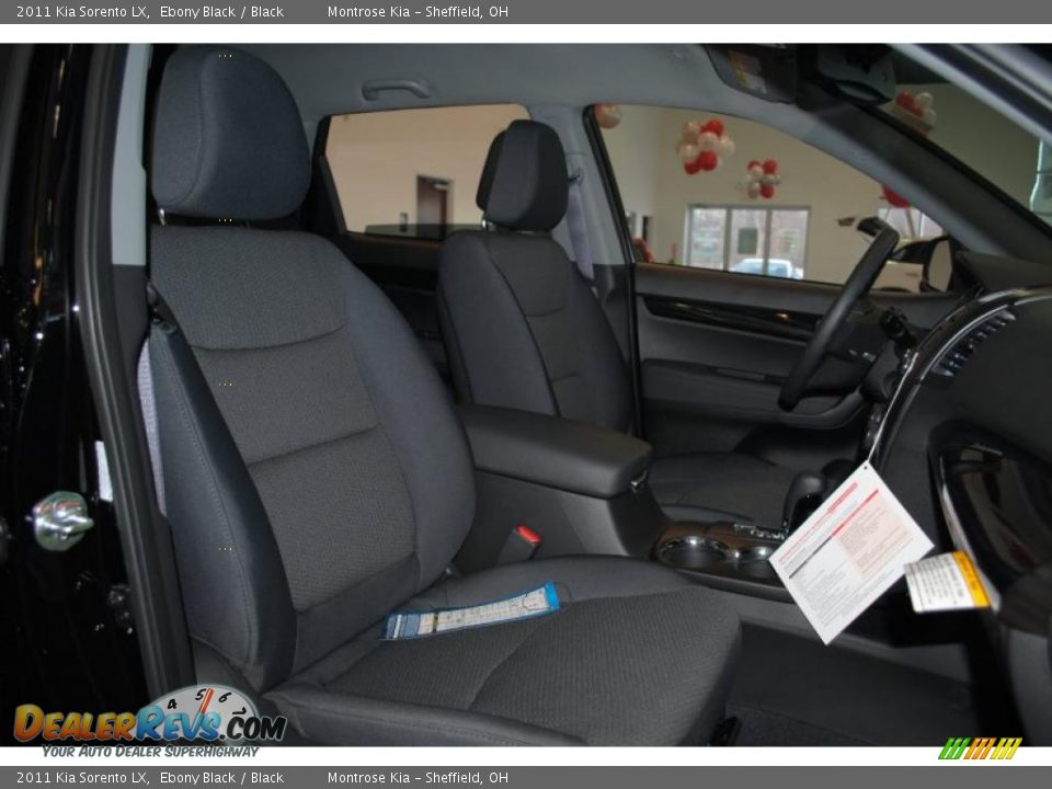 2011 Kia Sorento LX Ebony Black / Black Photo #23