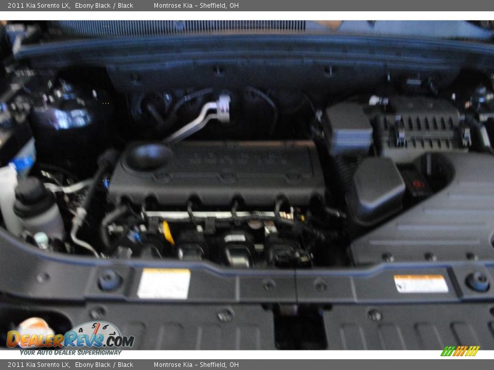 2011 Kia Sorento LX Ebony Black / Black Photo #25