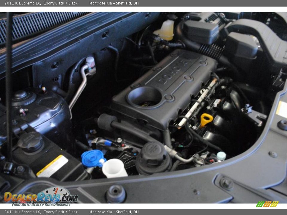2011 Kia Sorento LX Ebony Black / Black Photo #26