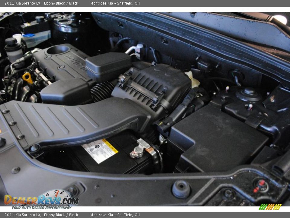 2011 Kia Sorento LX Ebony Black / Black Photo #27