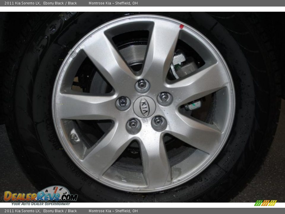 2011 Kia Sorento LX Ebony Black / Black Photo #31