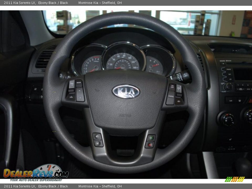 2011 Kia Sorento LX Ebony Black / Black Photo #33