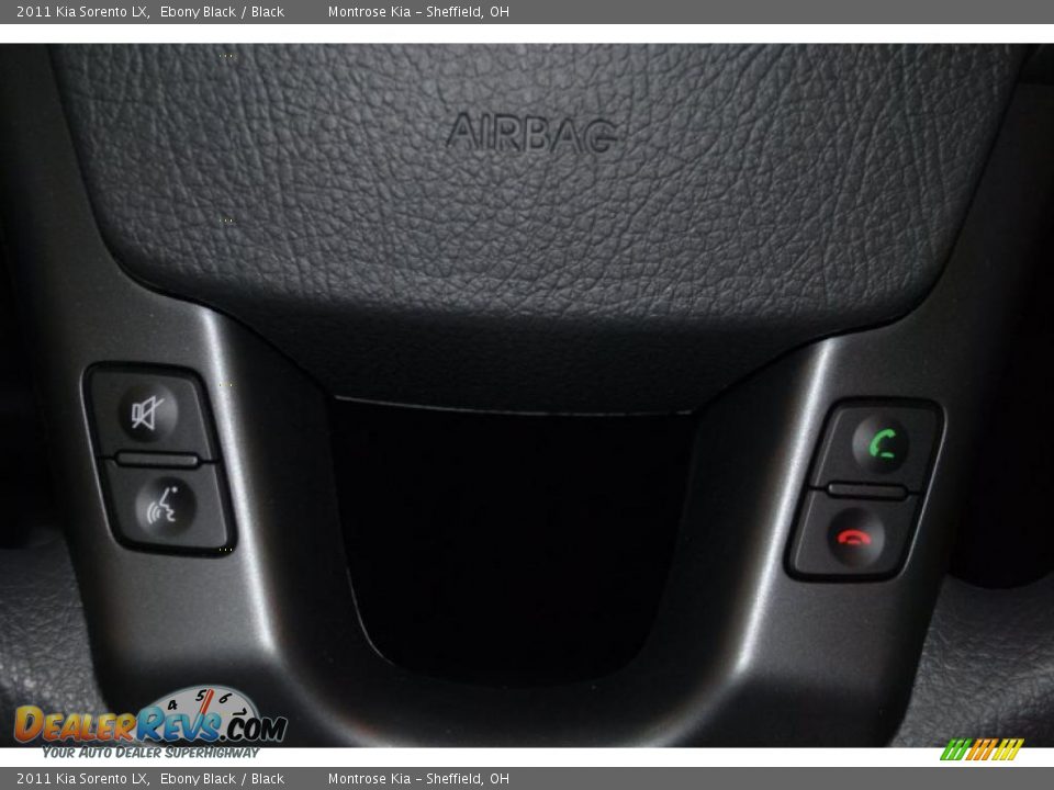 2011 Kia Sorento LX Ebony Black / Black Photo #36