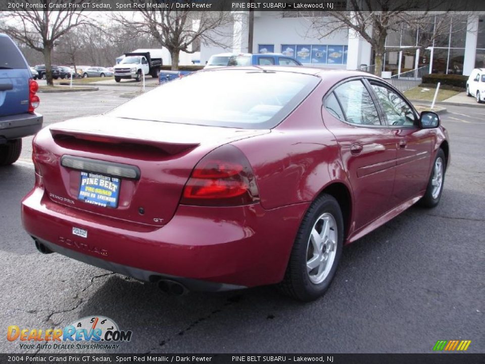 2004 Pontiac Grand Prix GT Sedan Sport Red Metallic / Dark Pewter Photo #4