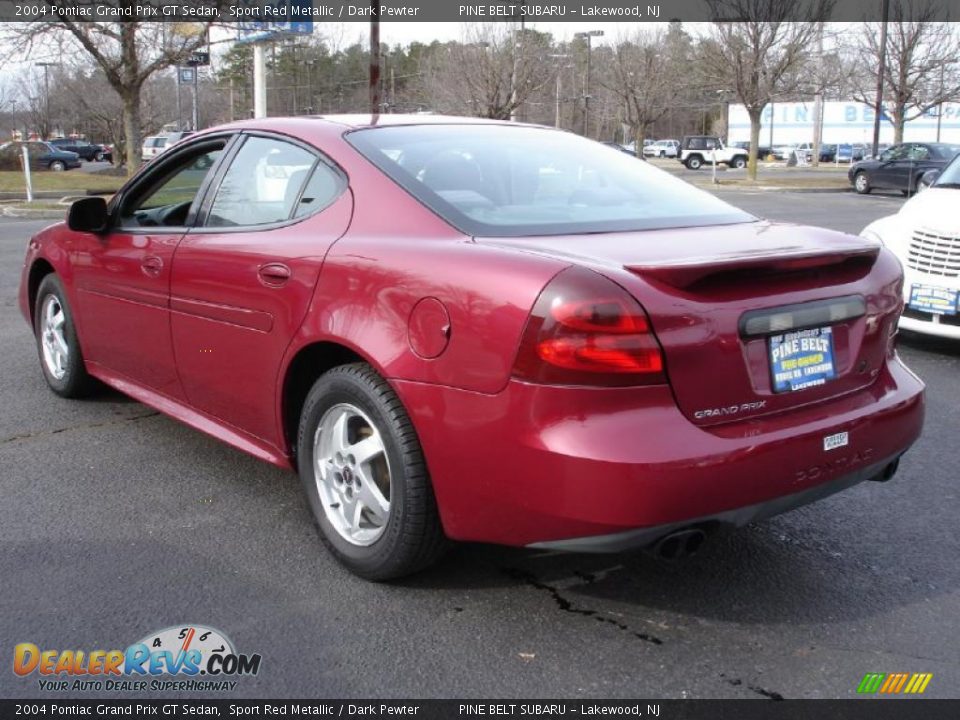 2004 Pontiac Grand Prix GT Sedan Sport Red Metallic / Dark Pewter Photo #6