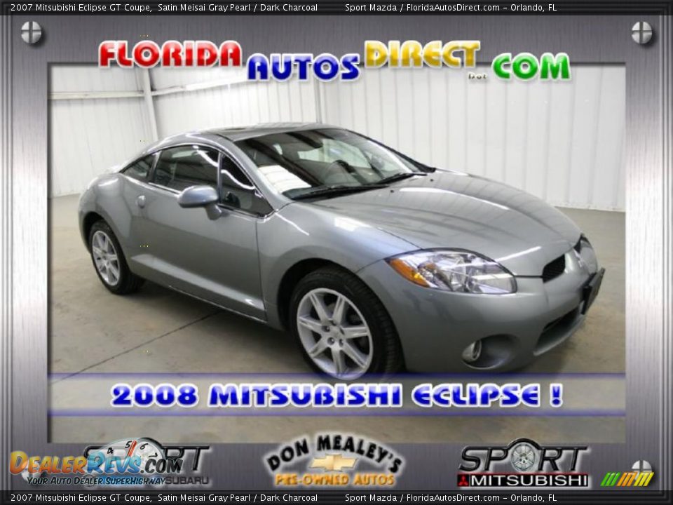 2007 Mitsubishi Eclipse GT Coupe Satin Meisai Gray Pearl / Dark Charcoal Photo #1