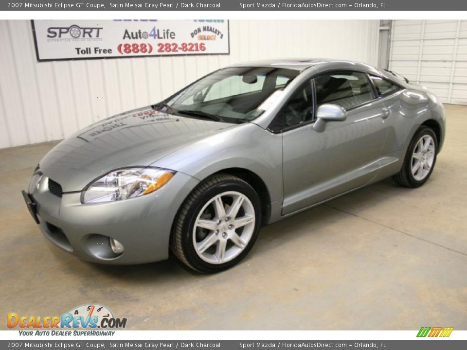 2007 Mitsubishi Eclipse GT Coupe Satin Meisai Gray Pearl / Dark Charcoal Photo #4
