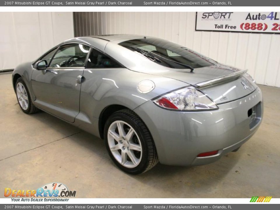 2007 Mitsubishi Eclipse GT Coupe Satin Meisai Gray Pearl / Dark Charcoal Photo #7