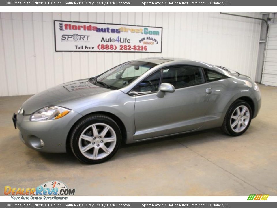 2007 Mitsubishi Eclipse GT Coupe Satin Meisai Gray Pearl / Dark Charcoal Photo #8