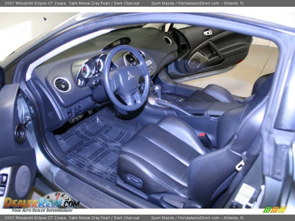 2007 Mitsubishi Eclipse GT Coupe Satin Meisai Gray Pearl / Dark Charcoal Photo #12
