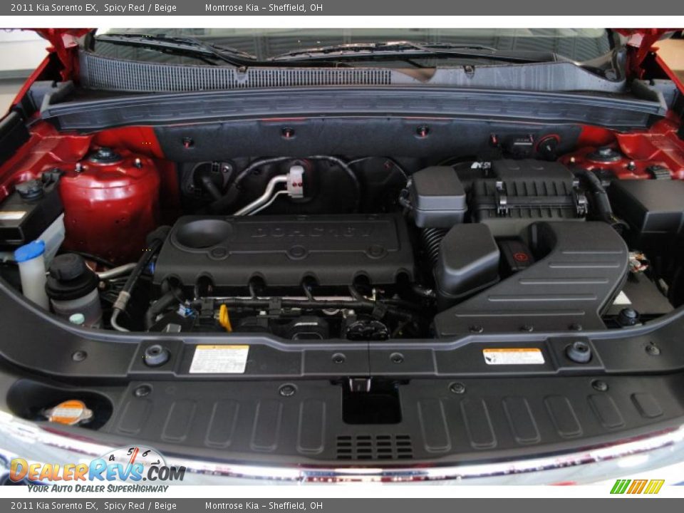 2011 Kia Sorento EX Spicy Red / Beige Photo #17