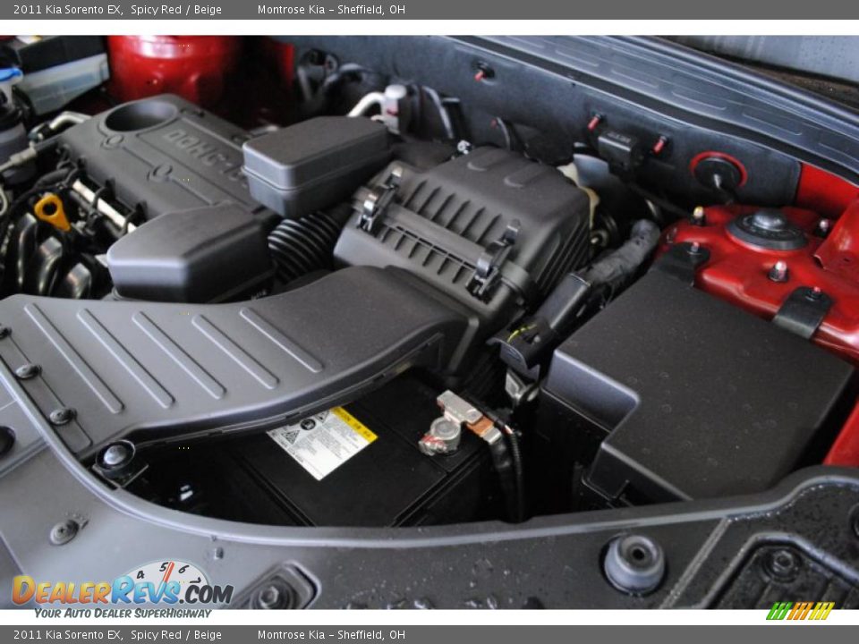 2011 Kia Sorento EX Spicy Red / Beige Photo #19