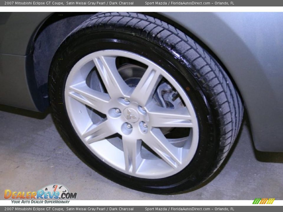2007 Mitsubishi Eclipse GT Coupe Satin Meisai Gray Pearl / Dark Charcoal Photo #21
