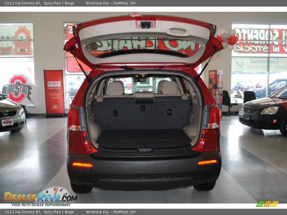 2011 Kia Sorento EX Spicy Red / Beige Photo #20