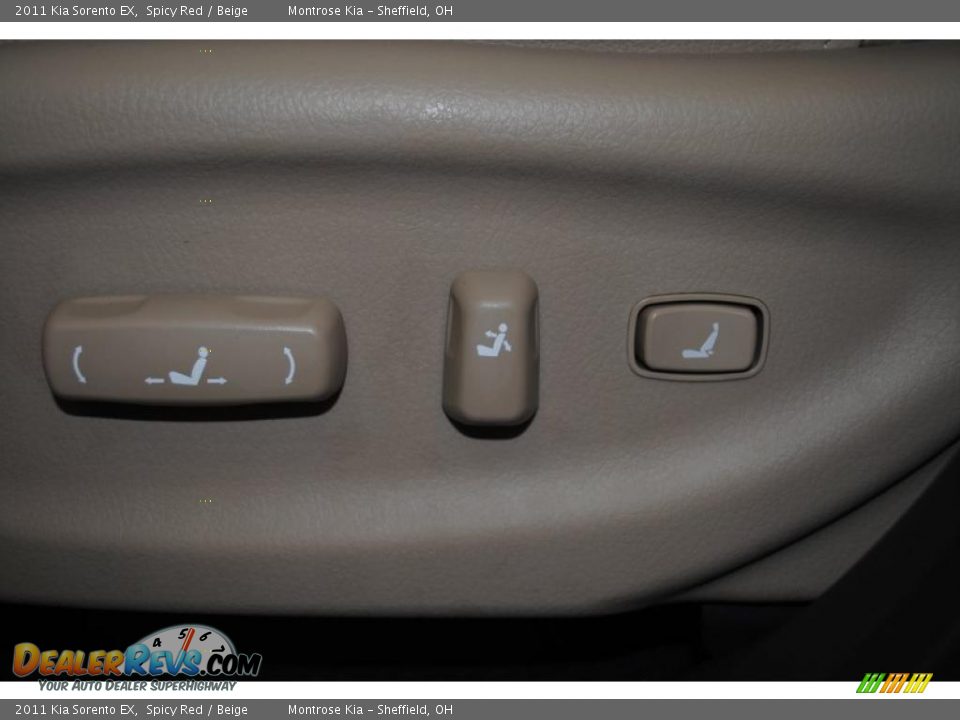 2011 Kia Sorento EX Spicy Red / Beige Photo #26