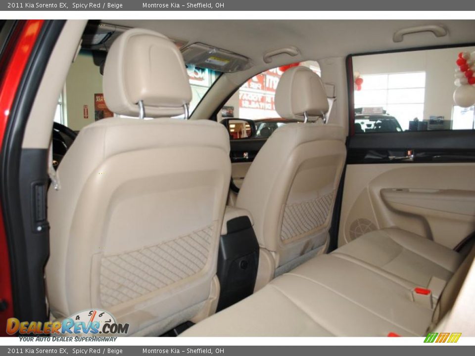 2011 Kia Sorento EX Spicy Red / Beige Photo #27