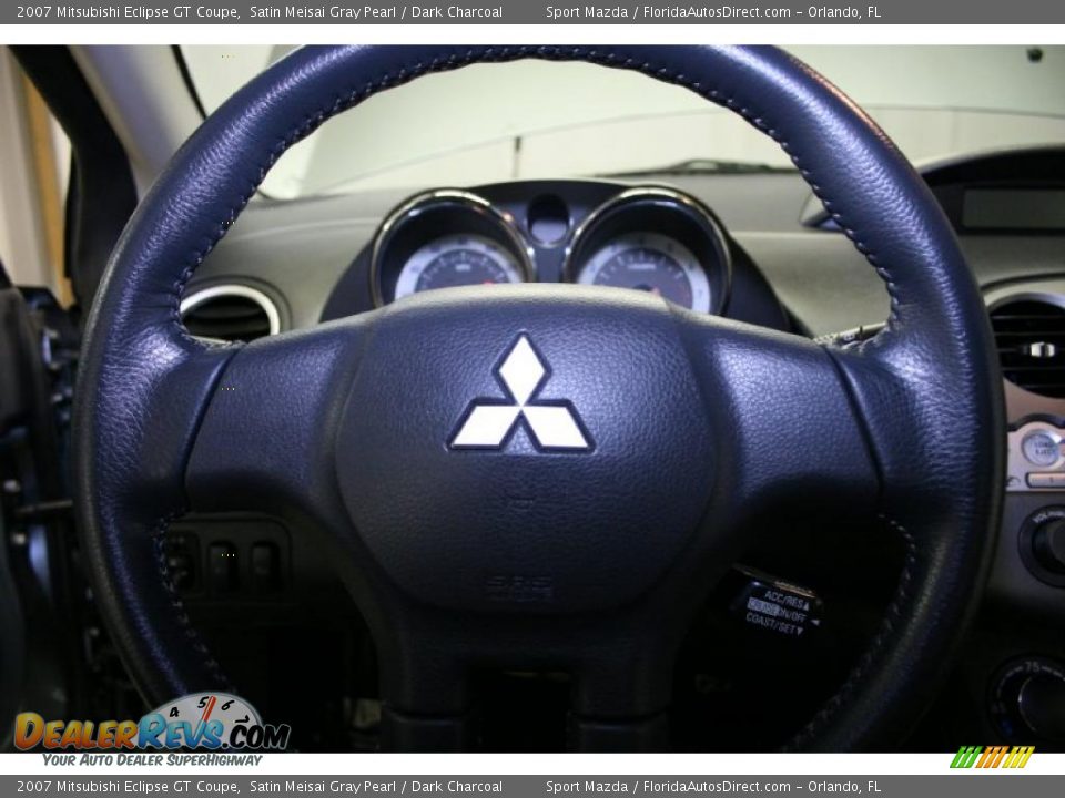 2007 Mitsubishi Eclipse GT Coupe Satin Meisai Gray Pearl / Dark Charcoal Photo #28