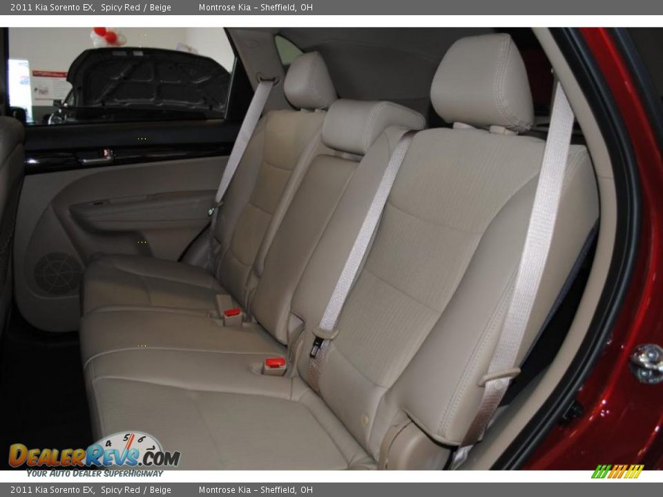 2011 Kia Sorento EX Spicy Red / Beige Photo #28
