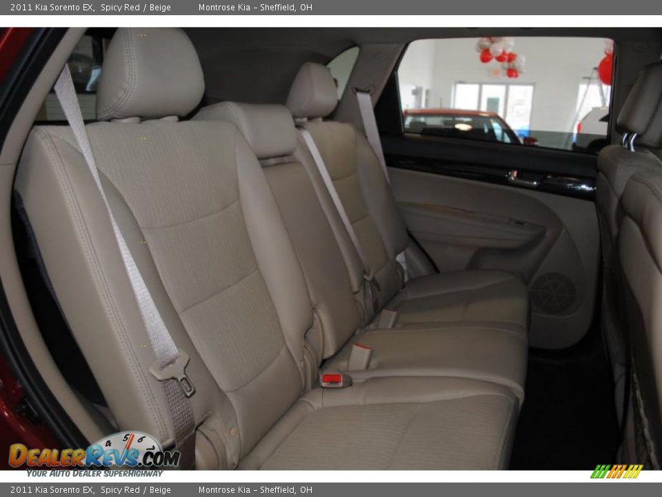 2011 Kia Sorento EX Spicy Red / Beige Photo #29