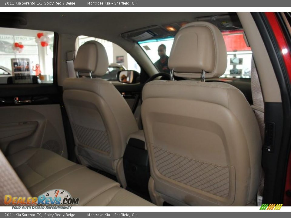 2011 Kia Sorento EX Spicy Red / Beige Photo #30