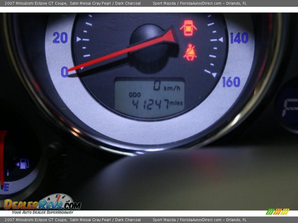 2007 Mitsubishi Eclipse GT Coupe Satin Meisai Gray Pearl / Dark Charcoal Photo #30
