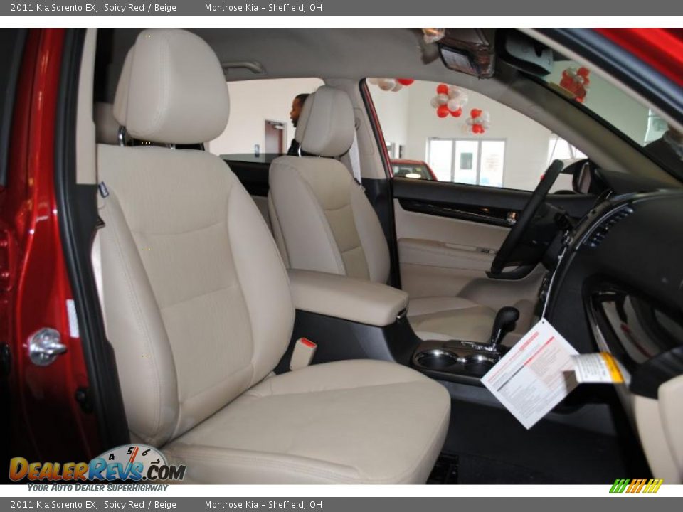 2011 Kia Sorento EX Spicy Red / Beige Photo #31