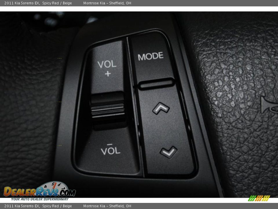 2011 Kia Sorento EX Spicy Red / Beige Photo #33