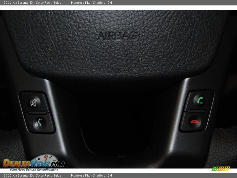 2011 Kia Sorento EX Spicy Red / Beige Photo #35