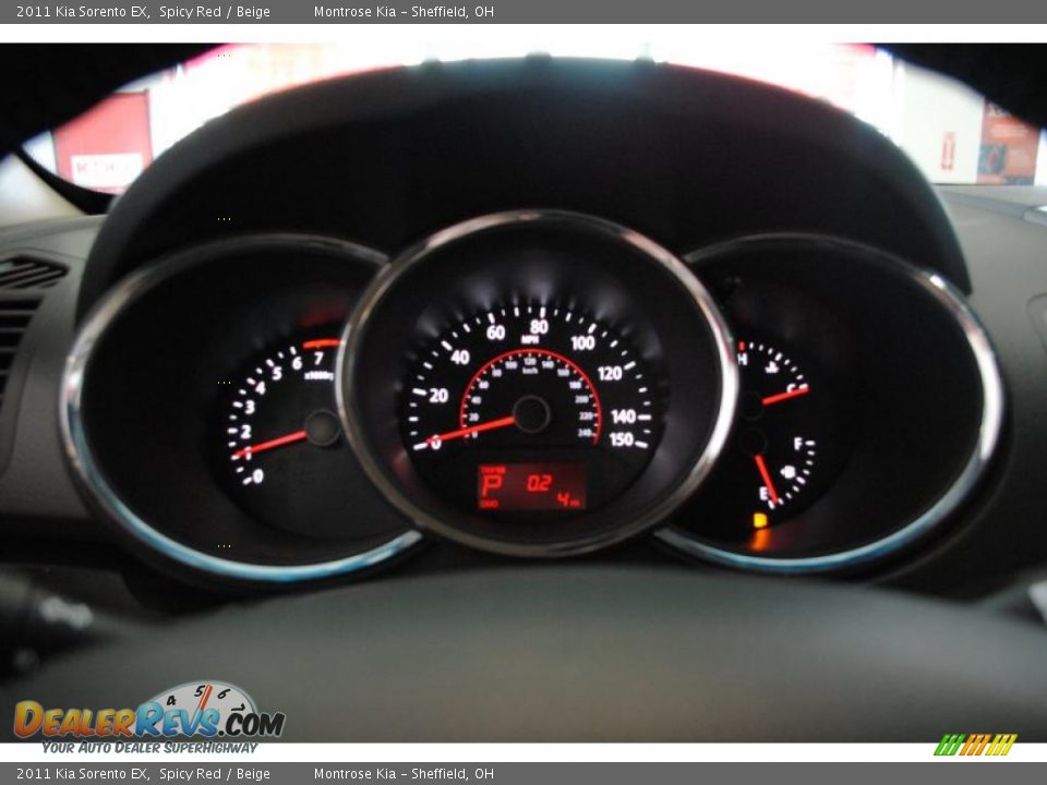 2011 Kia Sorento EX Spicy Red / Beige Photo #36