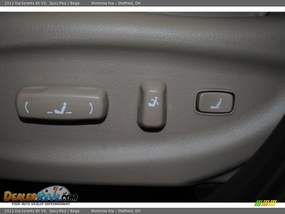 2011 Kia Sorento EX V6 Spicy Red / Beige Photo #17