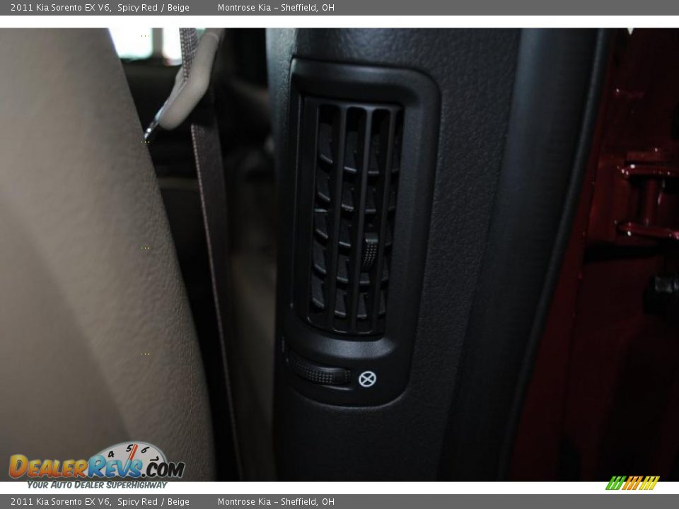 2011 Kia Sorento EX V6 Spicy Red / Beige Photo #24