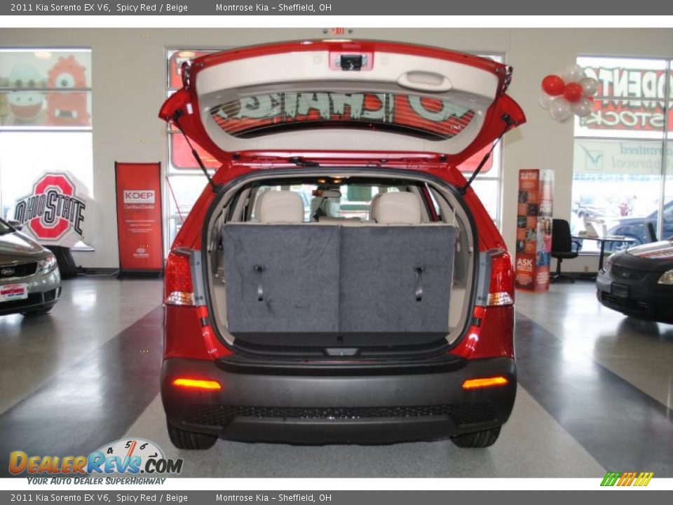 2011 Kia Sorento EX V6 Spicy Red / Beige Photo #30