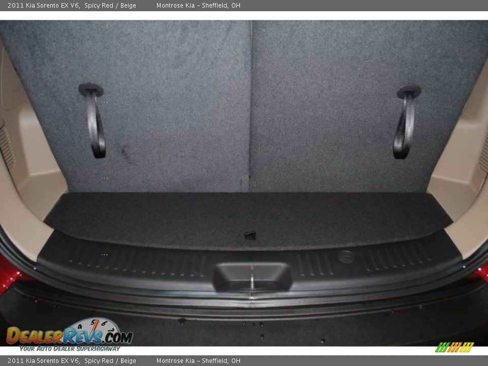 2011 Kia Sorento EX V6 Spicy Red / Beige Photo #31