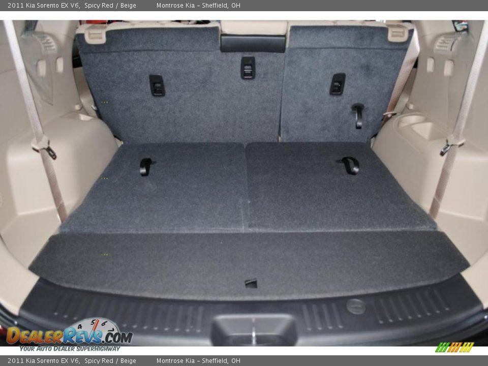 2011 Kia Sorento EX V6 Spicy Red / Beige Photo #32