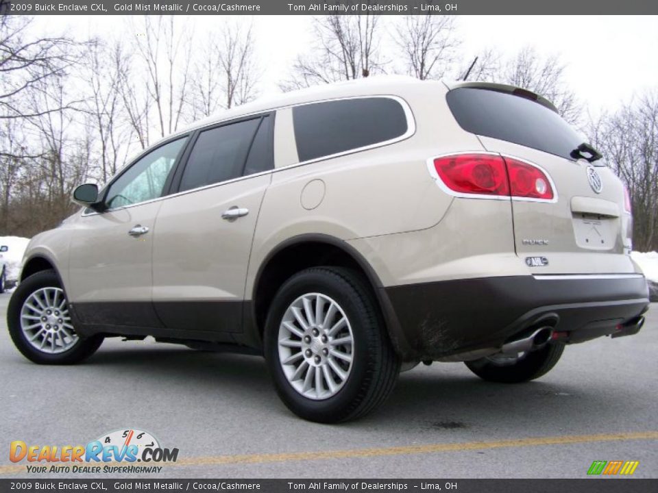 2009 Buick Enclave CXL Gold Mist Metallic / Cocoa/Cashmere Photo #4