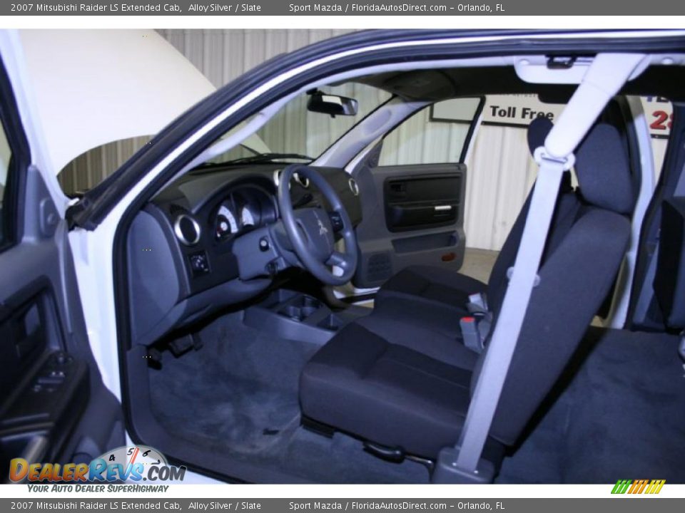 2007 Mitsubishi Raider LS Extended Cab Alloy Silver / Slate Photo #14