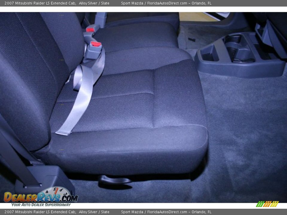 2007 Mitsubishi Raider LS Extended Cab Alloy Silver / Slate Photo #19