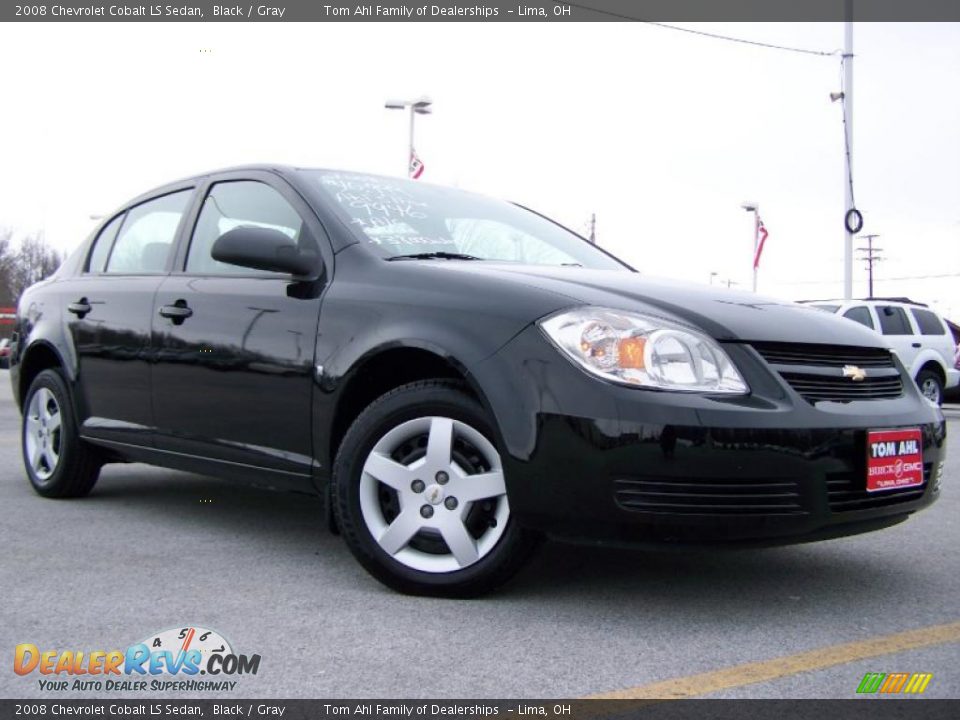 2008 Chevrolet Cobalt LS Sedan Black / Gray Photo #1