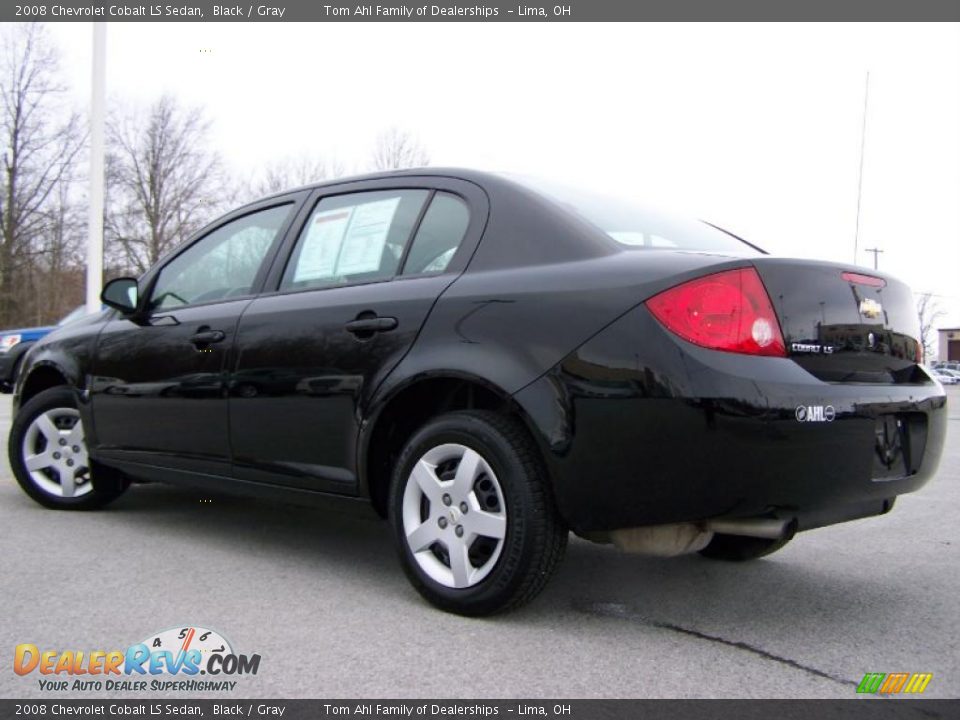 2008 Chevrolet Cobalt LS Sedan Black / Gray Photo #3