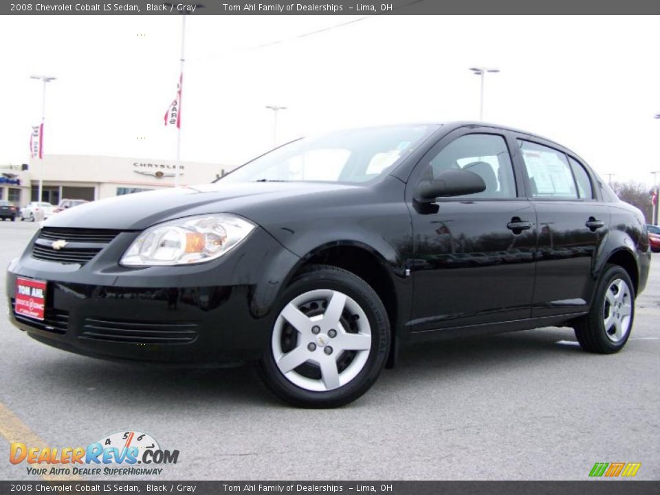 2008 Chevrolet Cobalt LS Sedan Black / Gray Photo #4