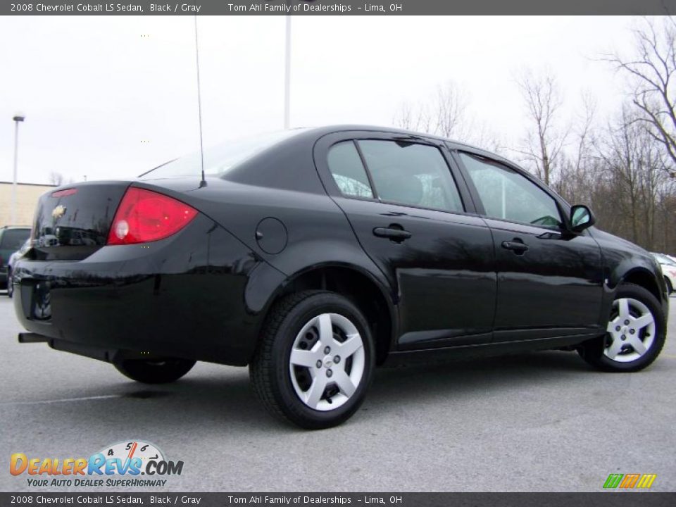 2008 Chevrolet Cobalt LS Sedan Black / Gray Photo #6