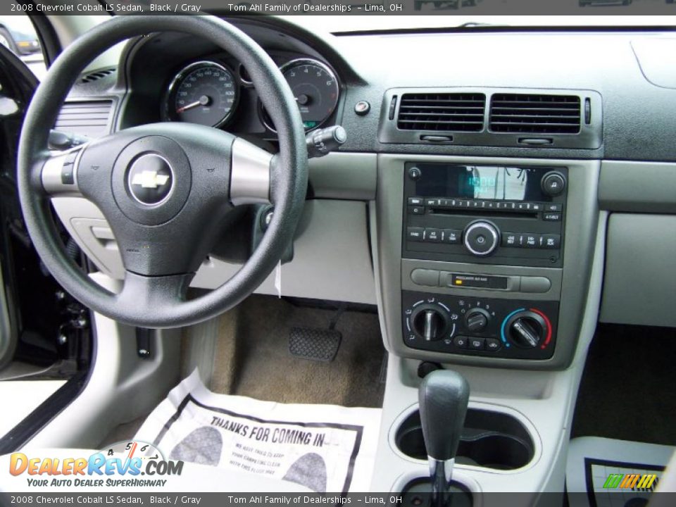 2008 Chevrolet Cobalt LS Sedan Black / Gray Photo #11