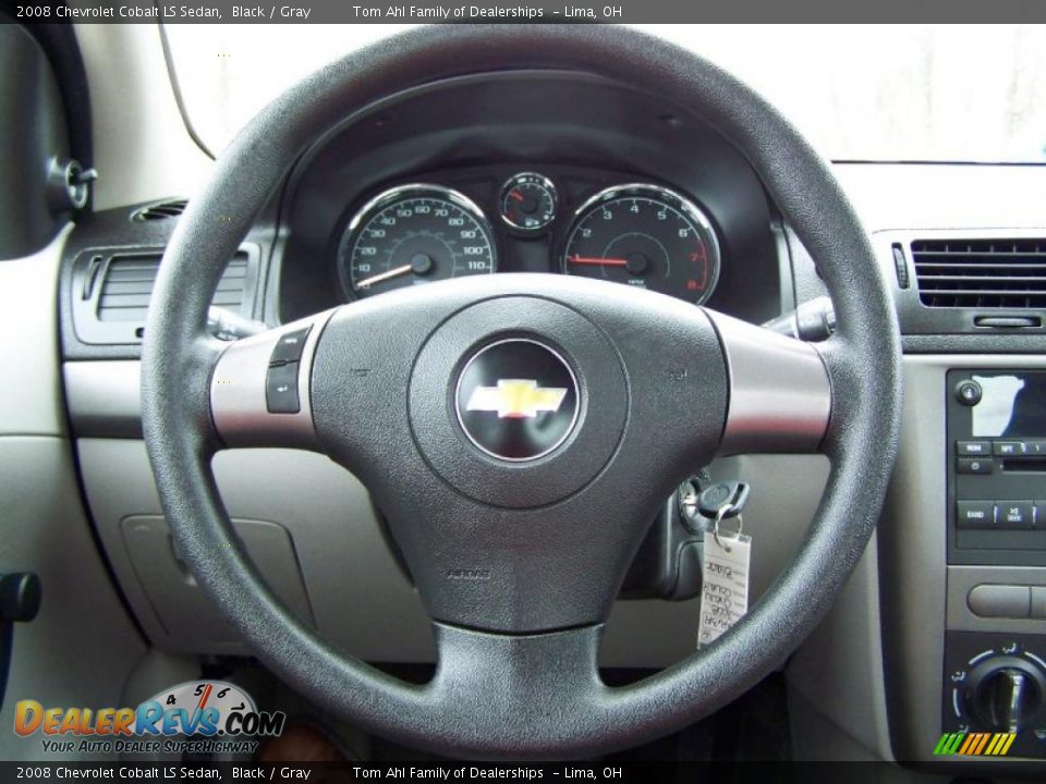 2008 Chevrolet Cobalt LS Sedan Black / Gray Photo #14