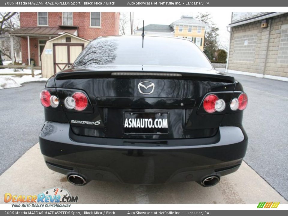 2006 Mazda MAZDA6 MAZDASPEED6 Sport Black Mica / Black Photo #5