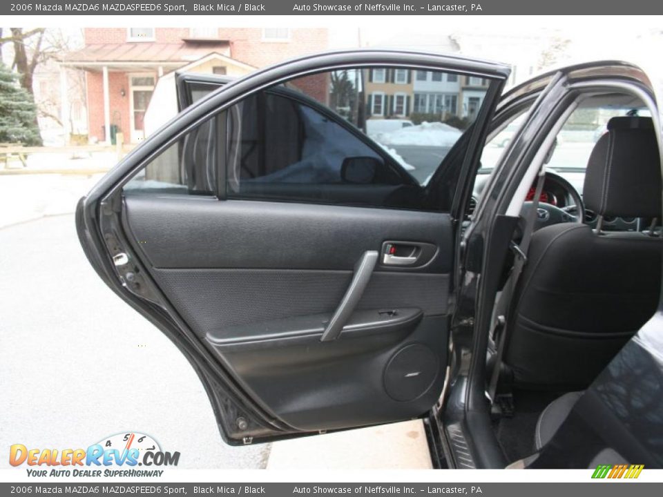 2006 Mazda MAZDA6 MAZDASPEED6 Sport Black Mica / Black Photo #14