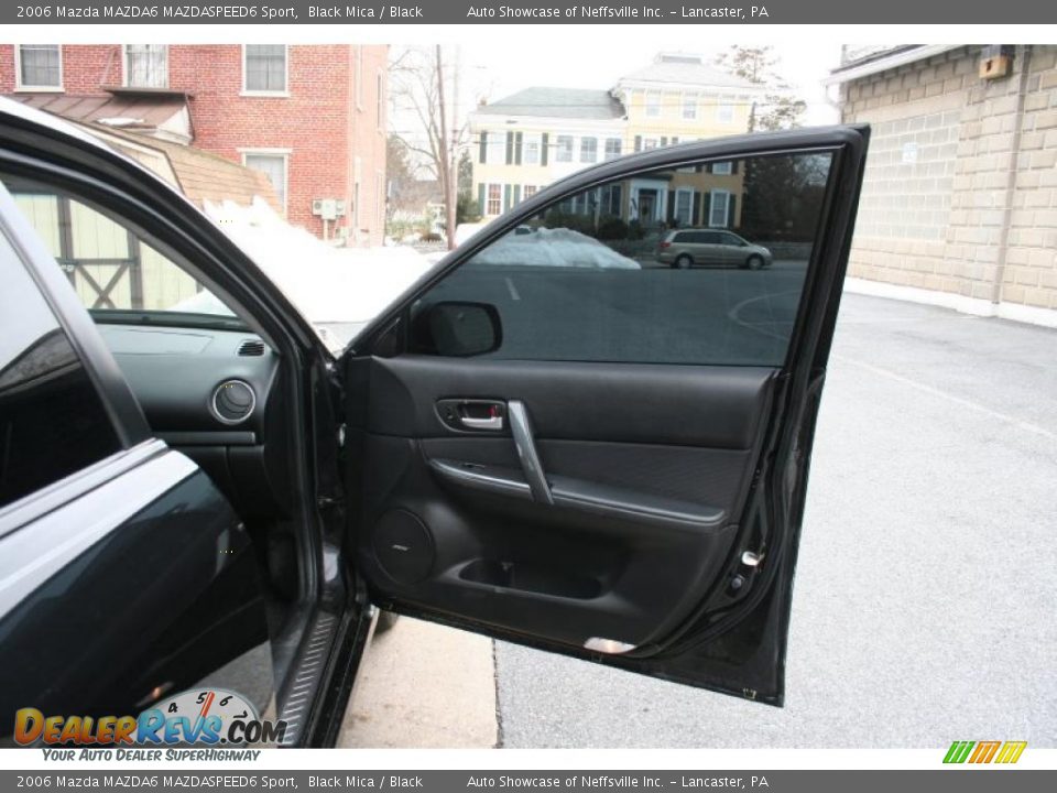 2006 Mazda MAZDA6 MAZDASPEED6 Sport Black Mica / Black Photo #15