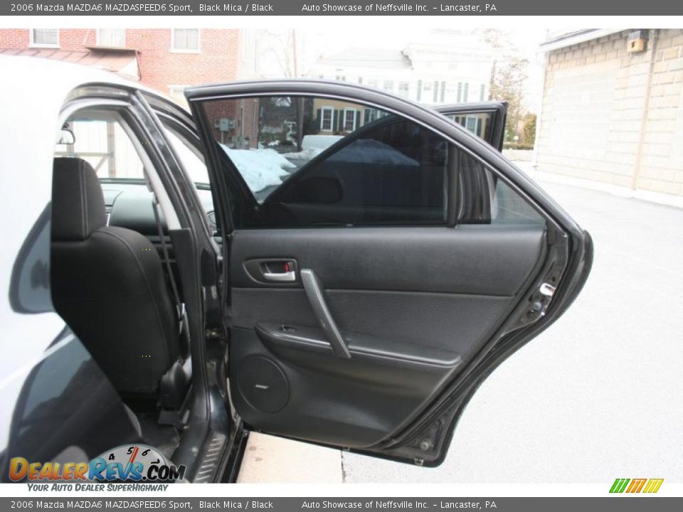 2006 Mazda MAZDA6 MAZDASPEED6 Sport Black Mica / Black Photo #16