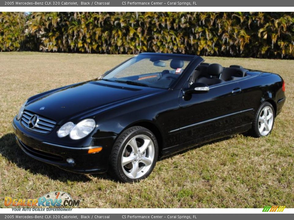 2005 Mercedes-Benz CLK 320 Cabriolet Black / Charcoal Photo #1