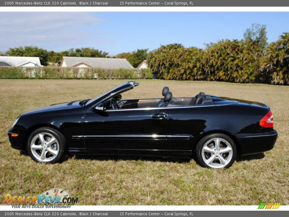 2005 Mercedes-Benz CLK 320 Cabriolet Black / Charcoal Photo #2